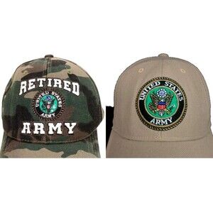 Rapid Dominance Army Hats - Green Camo & Beige - One Size/Adjustable - Acrylic